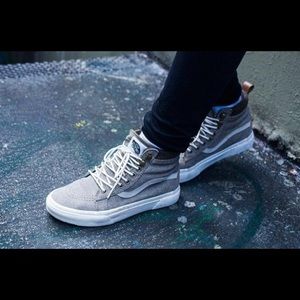 Brown suede denim vans